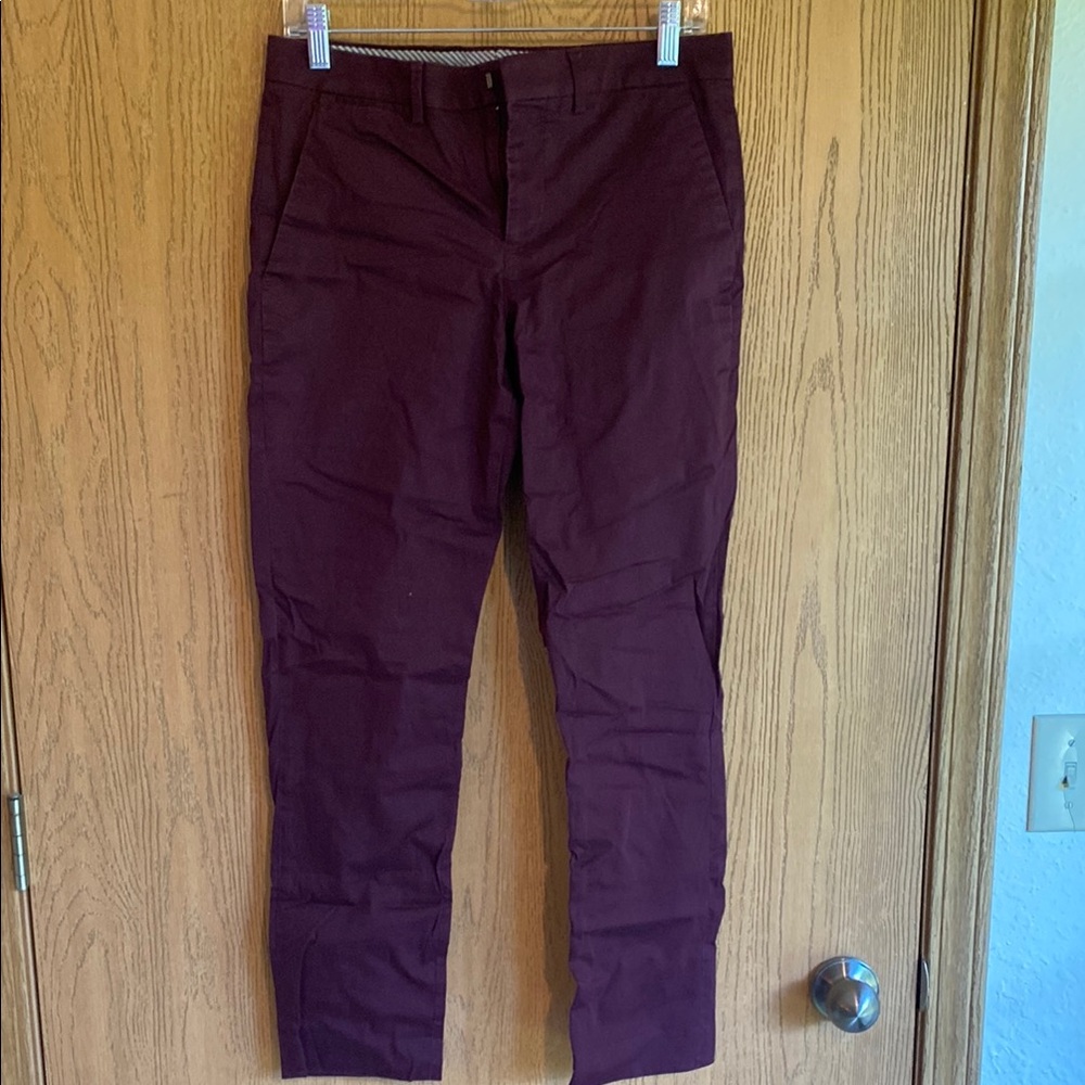 Express Men's Deep Burgundy Chinos